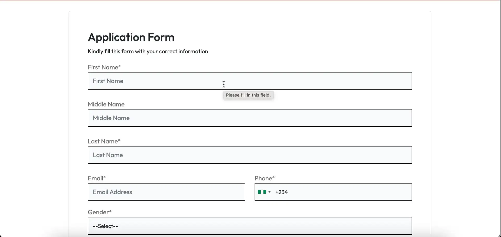 Student Portal web application developed by Timothy Iloba, expert website developer in Nigeria